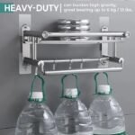 10pcs Strong Self Adhesive Punch Free Wall Hooks Nail Mounting Rack Screw Rod Seamless Screw Stickers Hang Kits