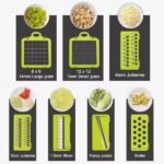 16 IN1 Mandoline Slicer Veggie Food Chopper Vegetable Cutter Tomato Carrot Grater Cheese French Onion Shredders Kitchen Tool - Image 2