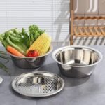 3 in1 Stainless Steel Vegetable Slicer Cutter Bowl - Image 5