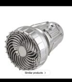 6in1 portable outdoor LED camping lantern with fan solar charge rechargeable light energy saving tent lamp flashlight - Image 5