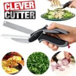 Clever Cutter Crockery 2 in 1 Knife Cutting Board Utility Cutter Stainless Steel Crockery Mall Multi Function