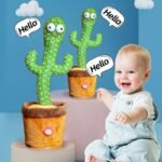 Dancing Cactus Toy Repeat Talking USB Charging Can Sing Record Cactus Bailarín Dansant Kids Education Toys Birthday Present