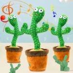 Dancing Cactus Toy Repeat Talking USB Charging Can Sing Record Cactus Bailarín Dansant Kids Education Toys Birthday Present - Image 3