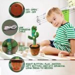 Dancing Cactus Toy Repeat Talking USB Charging Can Sing Record Cactus Bailarín Dansant Kids Education Toys Birthday Present - Image 4