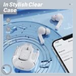 Air31 earbuds With SILICON POUCH wireless crystal Transparent and Bluetooth Air 31Type C
