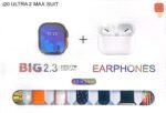 I20 Ultra Max With AirPods Bonus |10 in 1 Smartwatch Bundle 2.3 Inch Large Screen 10 Straps - Image 2