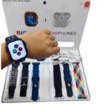I20 Ultra Max With AirPods Bonus |10 in 1 Smartwatch Bundle 2.3 Inch Large Screen 10 Straps