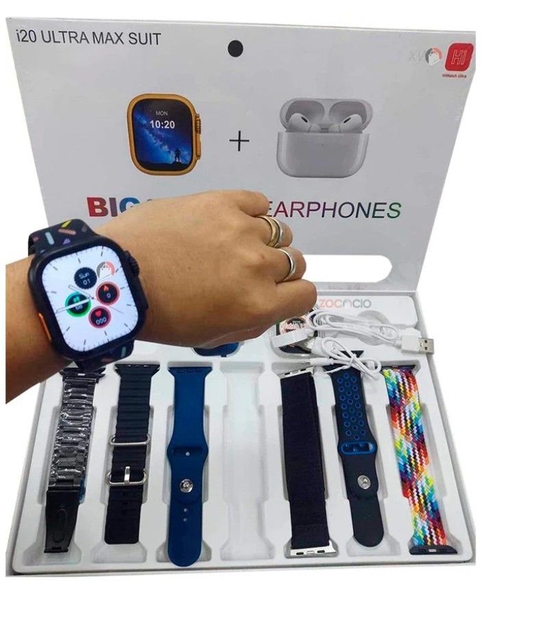2026/02/i20-ultra-max-with-airpods-bonus-_10-in-1-smartwatch-bundle-2-3-inch-large-screen-10-straps-27460-691.jpg I20 Ultra Max With AirPods Bonus |10 in 1 Smartwatch Bundle 2.3 Inch Large Screen 10 Straps - Image 1