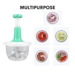Manual Hand Push Chopper/ multifunctional Hand Pat Chopper And Mixer/press Cutter Vegetable Meat Grinder 1.5 Liter - Image 2
