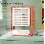 Type C Rechargeable Portable Desktop Air Conditioner With 3 Speed Spray Humidifier Purifier mini Fan - Image 5
